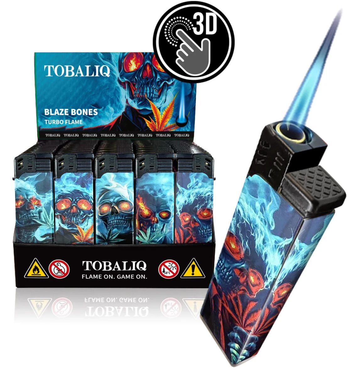 3d-alu-jet-motivfeuerzeug-blaze-bones-50er-display – kopie